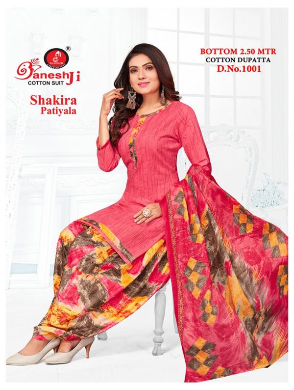 Ganeshji Shakira Vol-1 Indo Cotton Designer Dress Material